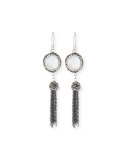 Louisa Mother-of-Pearl Dangle Earrings With Tassels