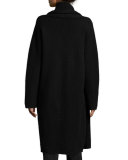 Yak-Wool Oversized Open-Front Cardigan