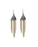 Nell Chain Fringe Drop Earrings