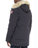 Chateau Parka w/Fur Trimmed Hood, Navy