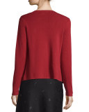 Long-Sleeve Draped-Front Cardigan, Plus Size