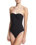Bandeau Halter One-Piece Swimsuit