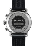 48mm Runwell Sport Chronograph Watch with Rubber Strap, Black