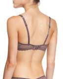 Merci Stretch-Lace Demi Bra, Taupe