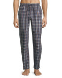 Paolo Flannel Lounge Pants, Toffee Check