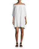 Felina Off-The-Shoulder Dress, White
