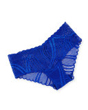 Minoa Low-Rise Lace Hotpants, Ultra Blue