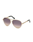 Mirrored Aviator Sunglasses
