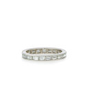 Channel-Set Baguette Diamond Band Ring in Platinum, 2.0 tdcw