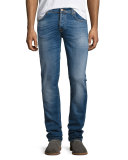 Grim Tim Slim Jeans, Orange Cloud