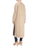 Long Drama Coat, Almond Latte 