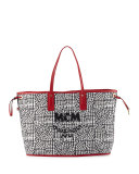 Liz Large Reversible Shopper Tote Bag, Ruby