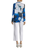 Floral Lapis of Luxury Cardigan 