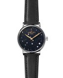 Sandstone Leather Strap Watch with Diamonds