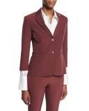 Nopman Twill Two-Button Jacket, New Brick