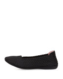 Belicia Stretch-Woven Flat, Black