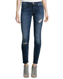 Halle Super-Skinny Jeans, Dark Authentic Indigo