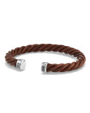 Classic 6mm Cable Leather Cuff