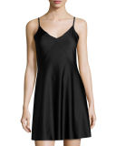 Luxe Satin Princess Raw-Cut Slip