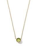 18K Gold Mini-Lollipop Birthstone Necklace (August), 16-18"