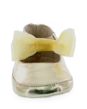 Baby Nantucket Faux-Leather Mary Jane, Gold, Infant