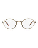 Empire Suite Photochromic Oval Sunglasses, Gold/Clear
