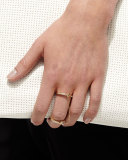 Handcuff Chain 18k Gold & Diamond Ring