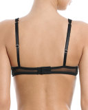 Madame Butterfly Underwire Triangle Bra, Black