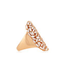 Baguette Diamond Cocktail Ring in 18K Rose Gold