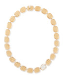 18k Rose Gold Diamond African Jade Collection Necklace