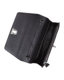Anouk Leather Clutch Bag w/Chain, Black