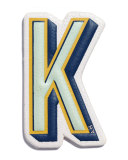 "K" Leather Sticker for Handbag