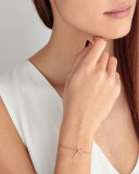 Kiss Diamond Chain Bracelet in 18K Yellow Gold