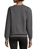 Embellished Sweatshirt, Gray