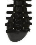 Falicia Tall Gladiator Sandal, Black
