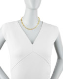 Volterra 19k Gold Link Necklace, 17"L 