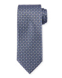 Medallion-Print Neat Silk Tie