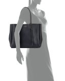Medium Leather Tassel Tote Bag