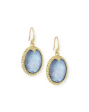 Old World Oval Triplet Drop Earrings