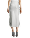 Kristina Silk Slim Midi Skirt