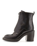 Shelby Runway Leather Bootie, Black