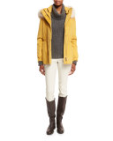 Daryl Ribbed Slim-Fit Pants, Dirty Ice