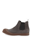Mud-Guard Suede Chelsea Boot, Gray