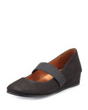 Aria Demi-Wedge Mary Jane Pump, Black