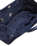 Ella Nylon Tote Bag, French Navy