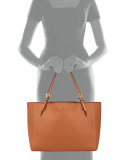 York Saffiano Leather Tote Bag, Luggage