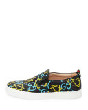 Dublin GucciGhost Leather Slip-On Sneaker