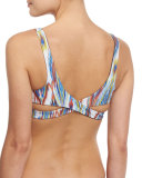 Plumagio Lively Reversible Swim Top, White