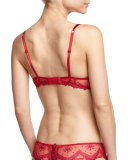 Love Fantasme Lace Demi Bra, Red