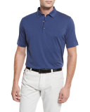 Pelleovo Jersey Polo Shirt, Navy